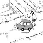 冬道での交通事故